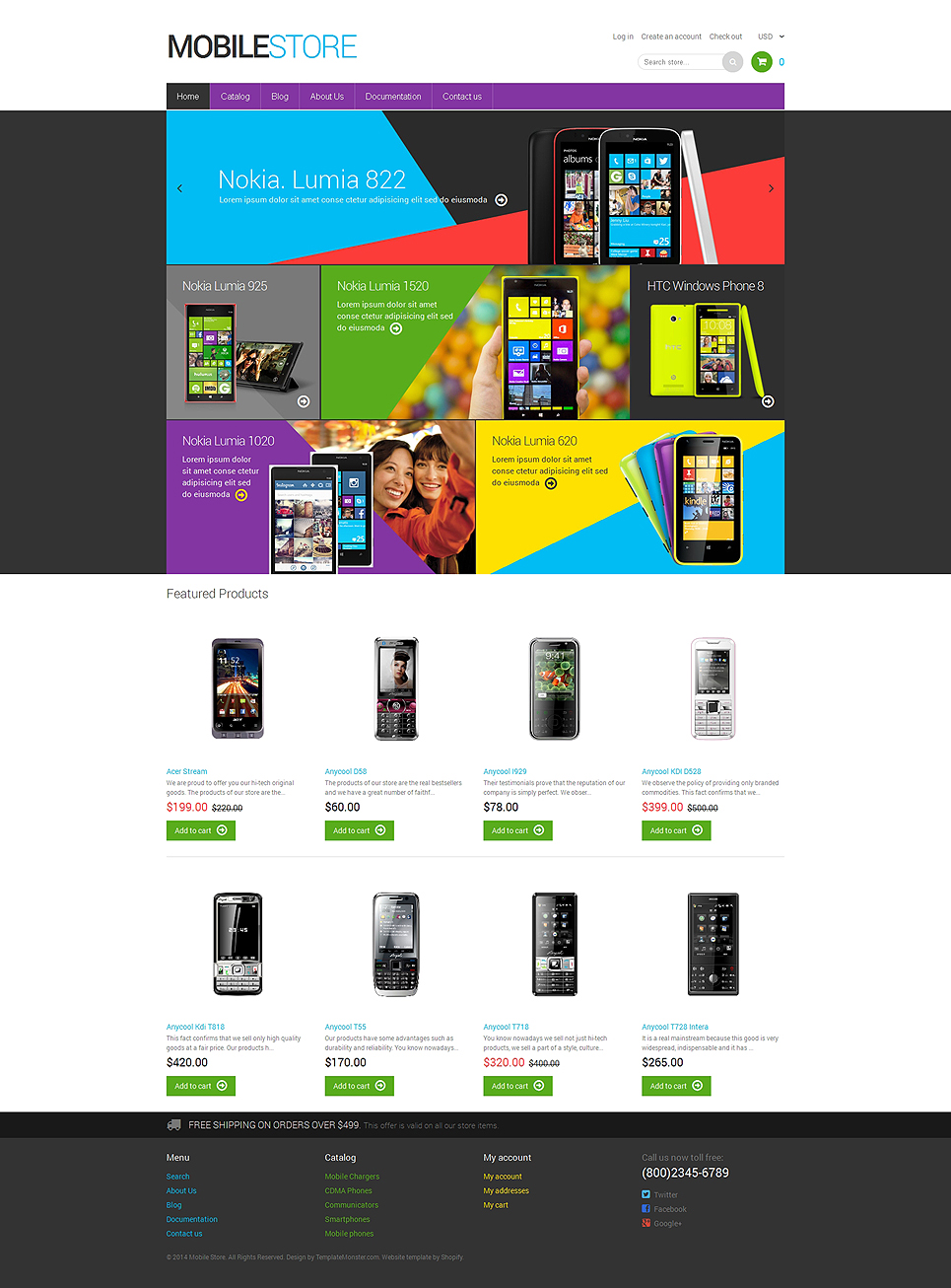 Mobile Store Responsive Shopify Theme New Screenshots BIG