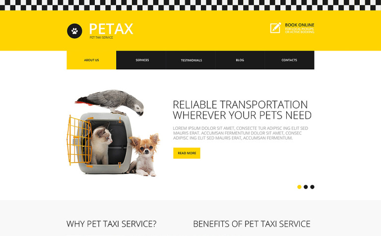 Taxi Responsive Website Template Big Screenshot Taxi Responsive Website Template New Screenshots BIG