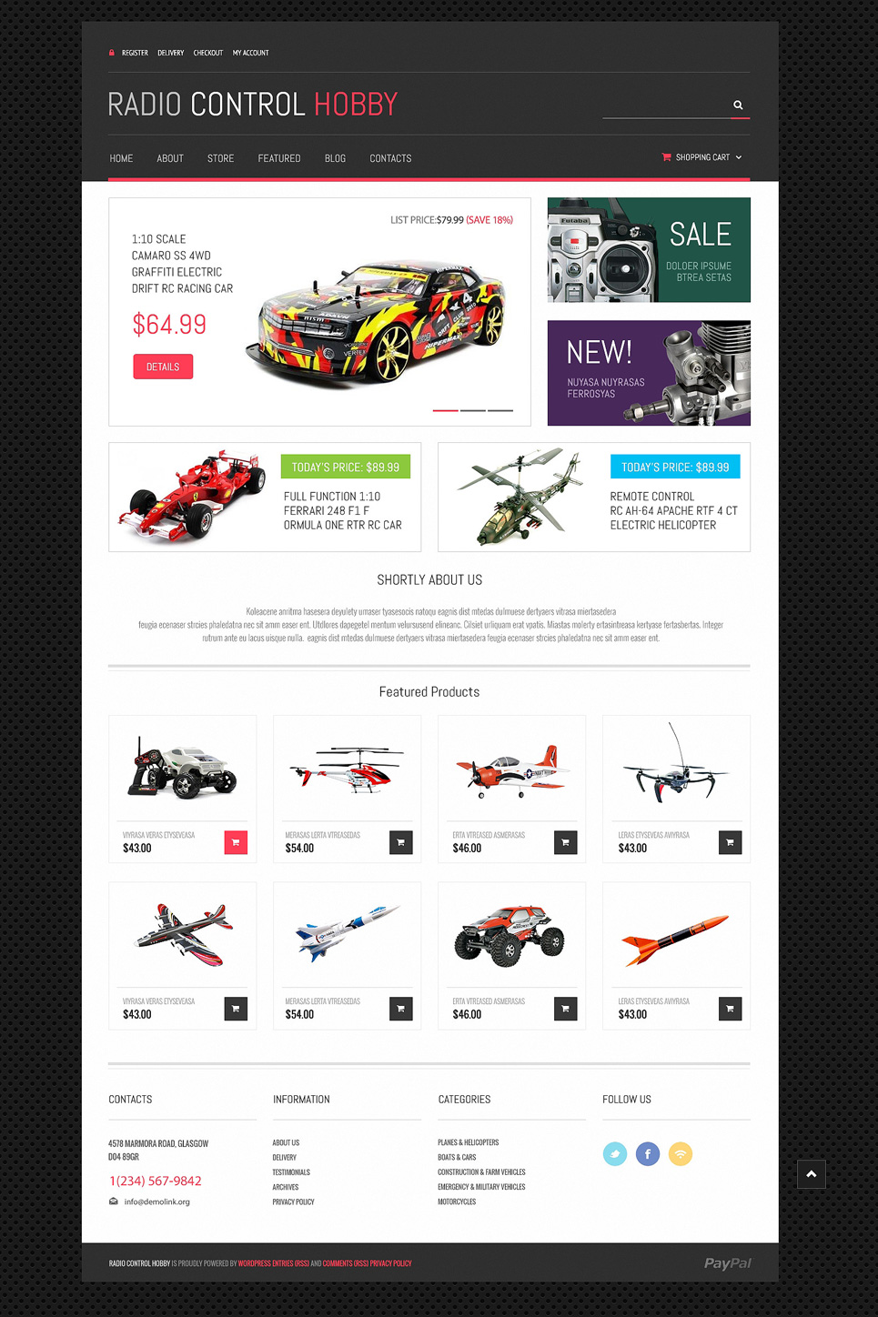 Toy Store Responsive WooCommerce Theme New Screenshots BIG