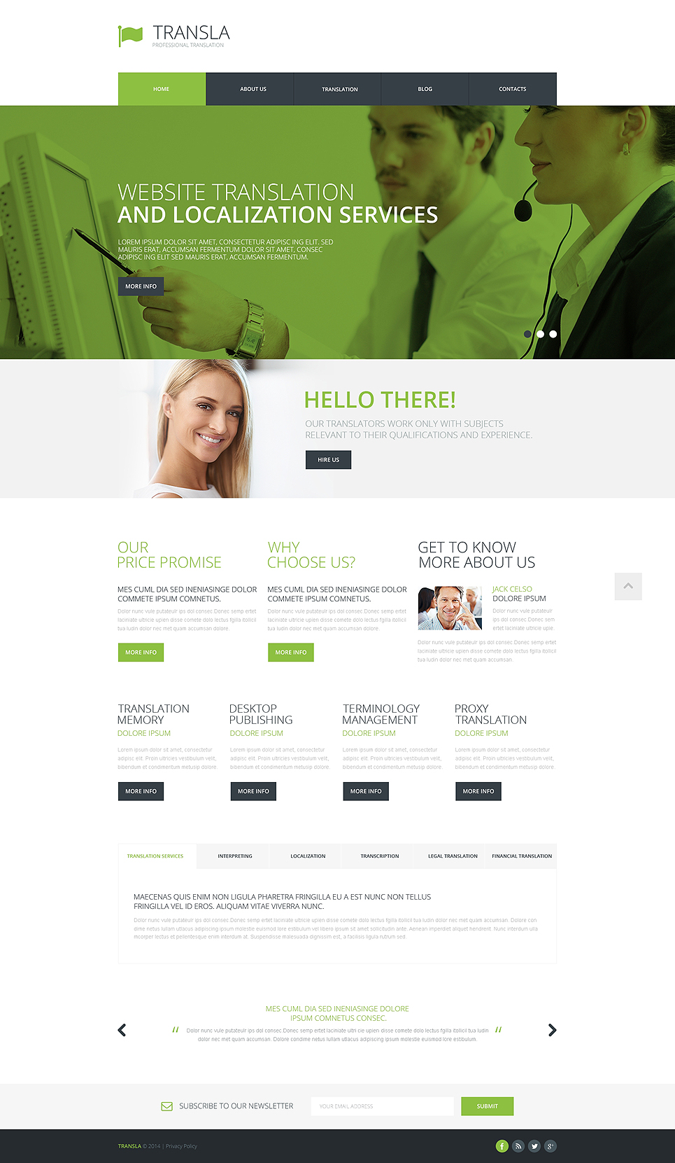 Translation Bureau Responsive Website Template New Screenshots BIG