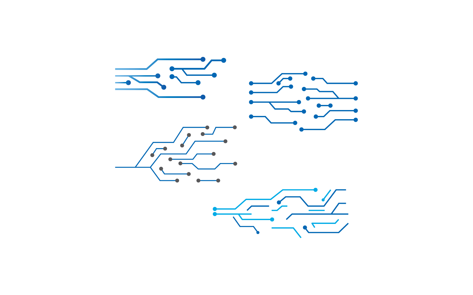Circuit design icon illustration logo template