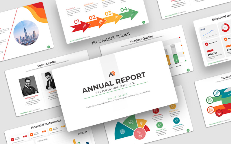 Company Annual Report Google Slides
