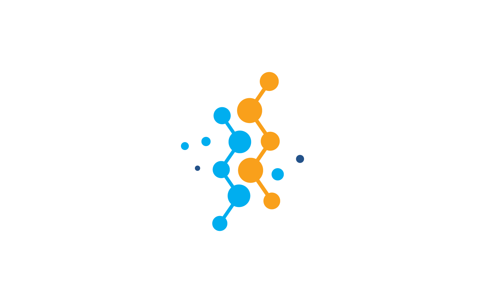 Molecule design icon vector logo template
