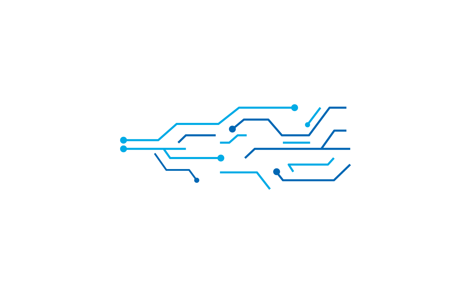 Szablon logo ikony ilustracji obwodu