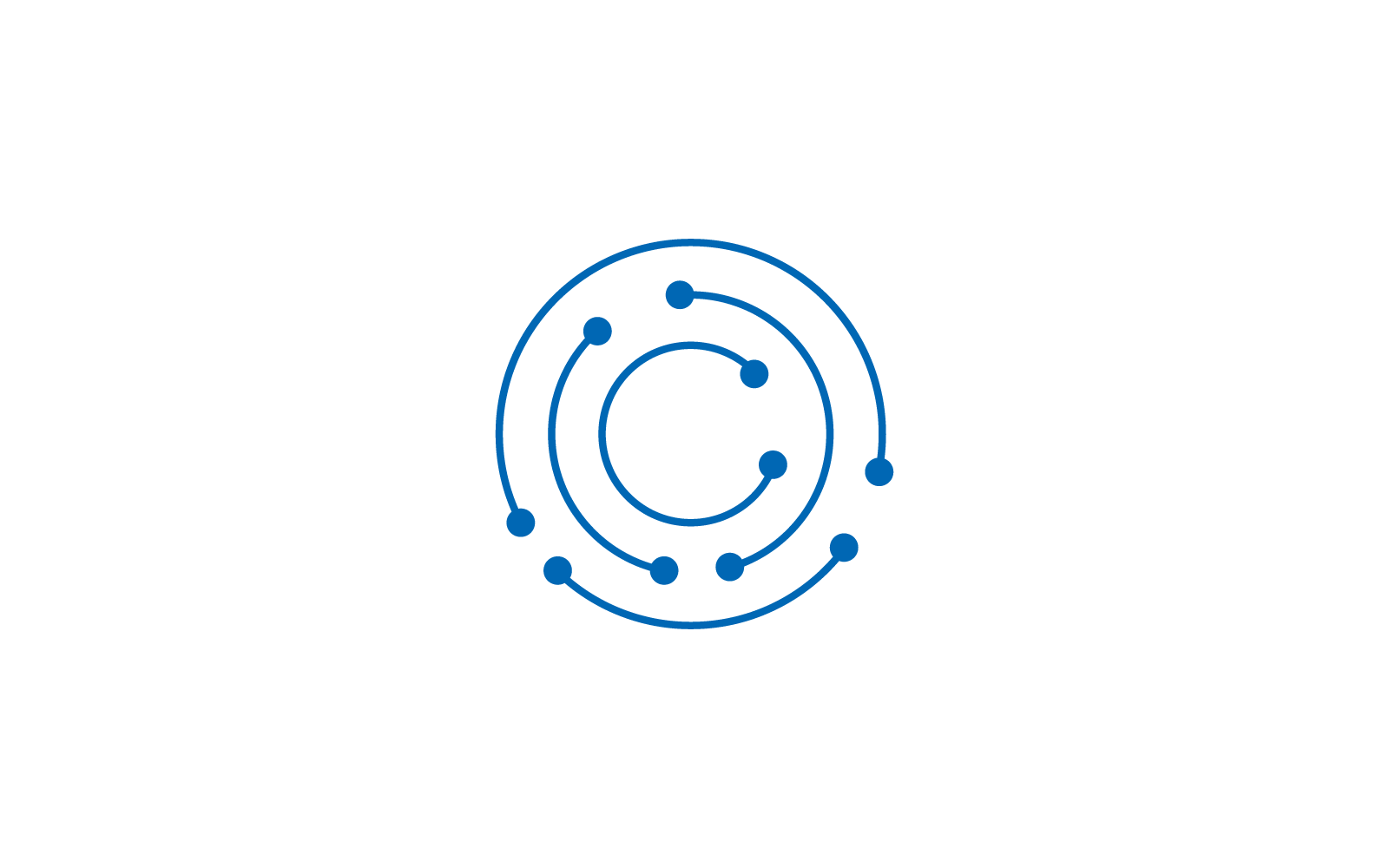 Szablon logo ikony projektu obwodu