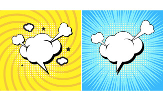 Comic Book Pop art Design Element Vector Illustration v.3