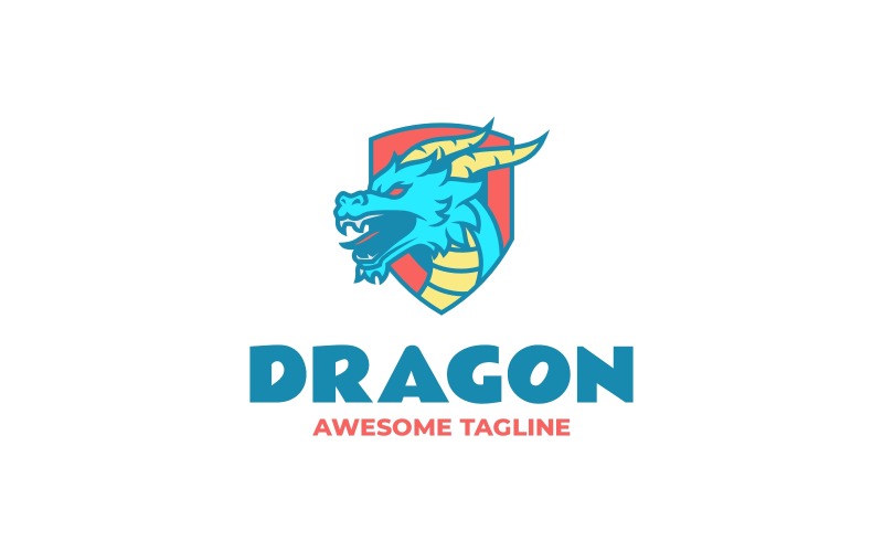 Dragon E-Sport And Sport Logo Logo Template