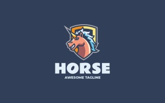 Horse E-Sport And Sport Logo