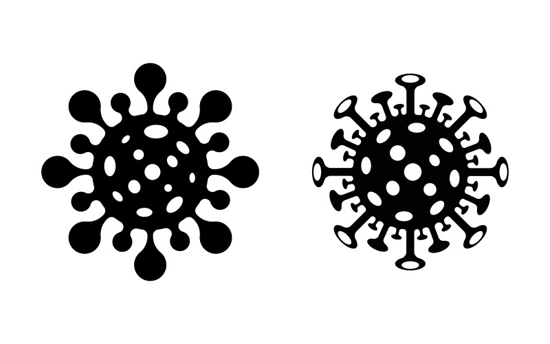 Medical pandemi Virus corona icon illustration template design v.1 Illustration
