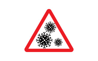 Medical pandemi Virus corona icon illustration template design v.3