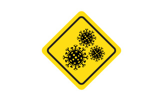 Medical pandemi Virus corona icon illustration template design v.4