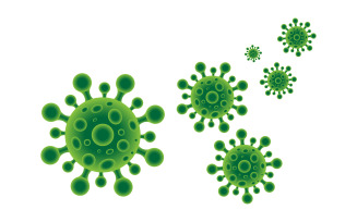 Medical pandemi Virus corona icon illustration template design v.7