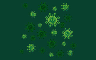 Medical pandemi Virus corona icon illustration template design v.9