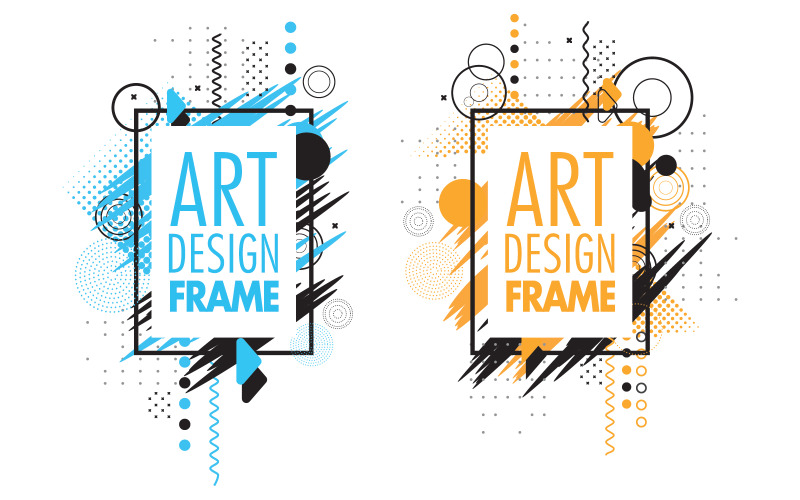 Art Deco frame for text Modern Art graphics for hipsters v.11 Illustration