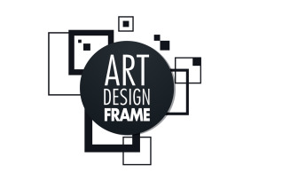 Art Deco frame for text Modern Art graphics for hipsters v.15