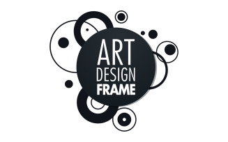 Art Deco frame for text Modern Art graphics for hipsters v.16