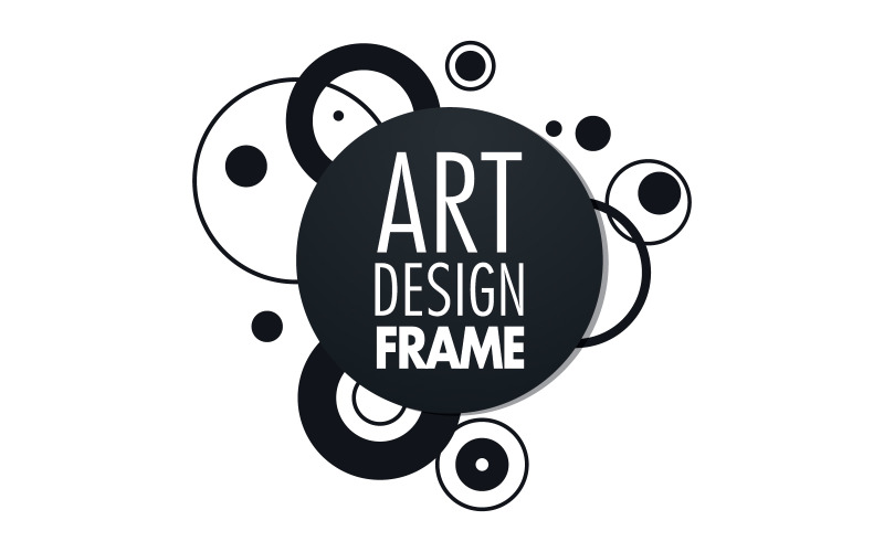 Art Deco frame for text Modern Art graphics for hipsters v.16 Illustration