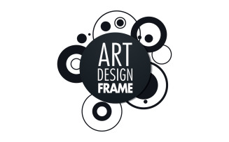 Art Deco frame for text Modern Art graphics for hipsters v.17