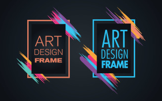 Art Deco frame for text Modern Art graphics for hipsters v.1