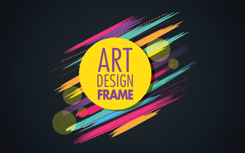 Art Deco frame for text Modern Art graphics for hipsters v.3 Illustration