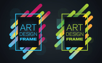 Art Deco frame for text Modern Art graphics for hipsters v.8