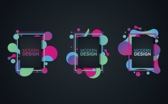 Art Deco frame for text Modern Art graphics for hipsters v.9