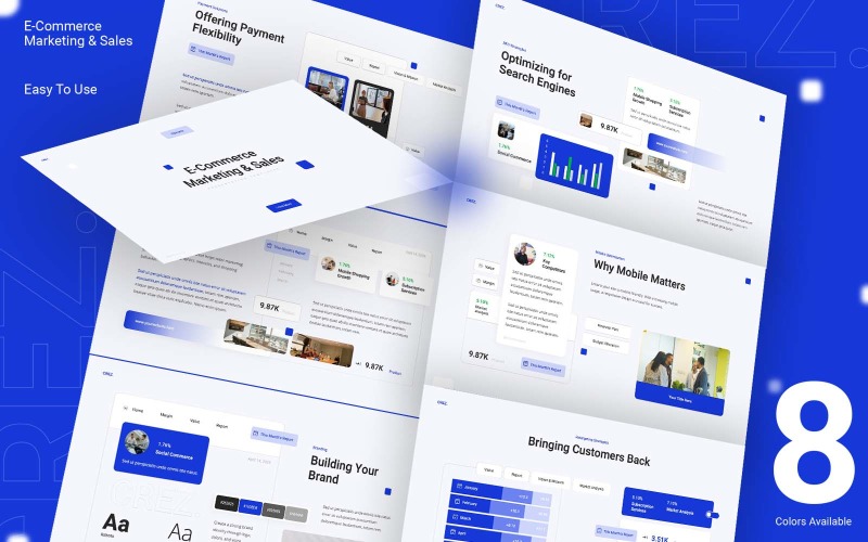 Crez - E-Commerce Marketing and Sales Google Slides