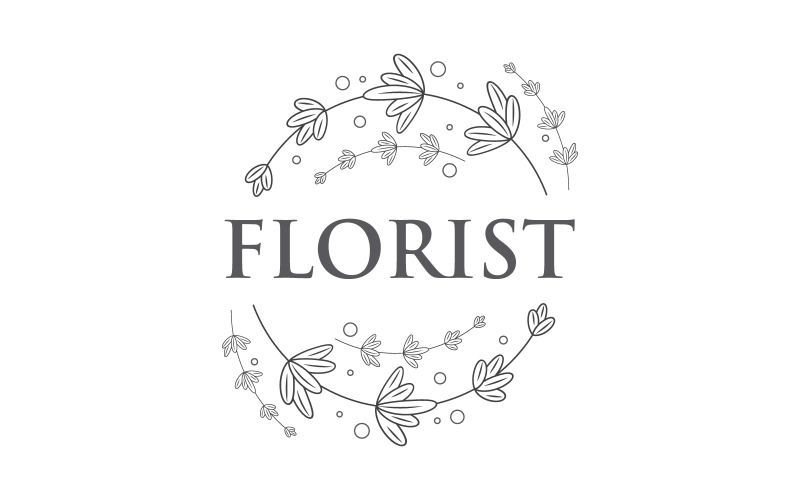 Beauty florist vector icon logo design template v.11 Logo Template