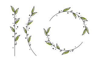 Beauty florist vector icon logo design template v.1