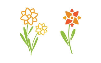 Beauty florist vector icon logo design template v.20