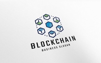 Blockchain Crypto Currency Cash Logo