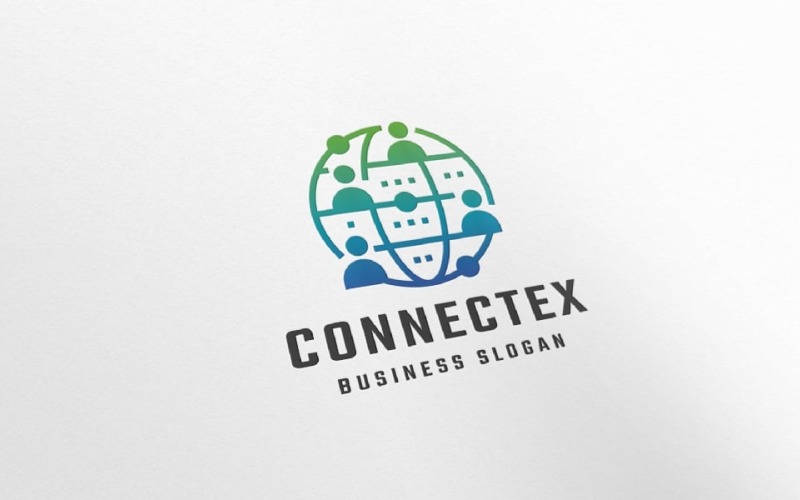 Global Connect Tech Professional Logo Logo Template