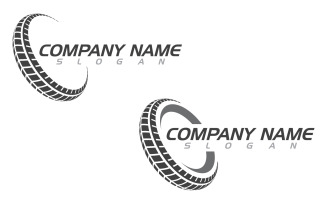 Tire vehicle vector icon logo illustration design template v.1