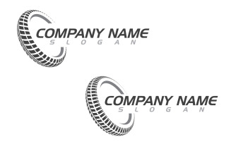 Tire vehicle vector icon logo illustration design template v.4