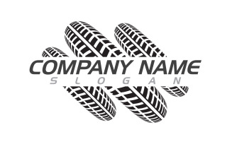 Tire vehicle vector icon logo illustration design template v.7