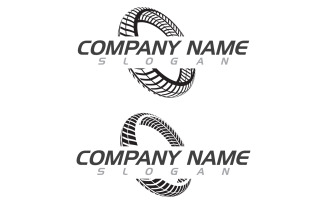 Tire vehicle vector icon logo illustration design template v.9