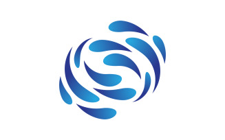 Water wave splash sea element, ocean liquid v.12