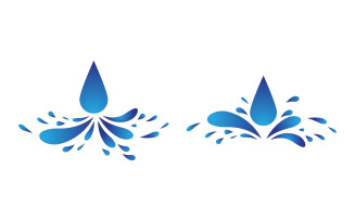 Water wave splash sea element, ocean liquid v.14