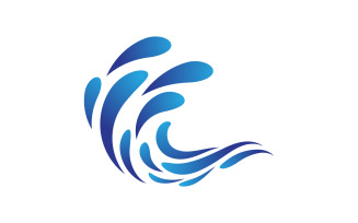 Water wave splash sea element, ocean liquid v.6