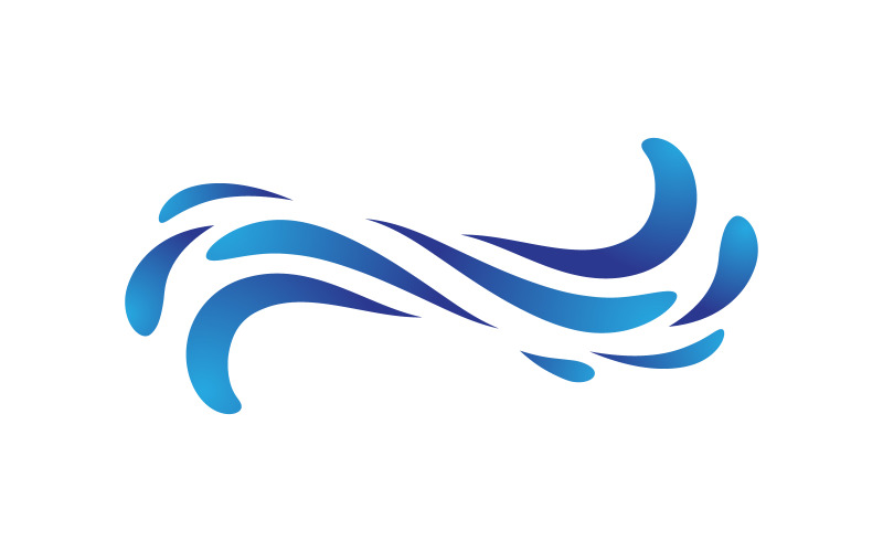 Water wave splash sea element, ocean liquid v.7 Logo Template