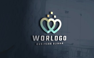 World Go Letter W Pro Logo