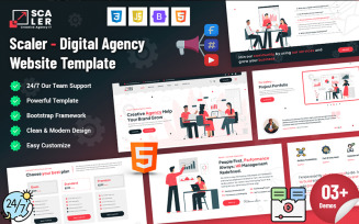 Scaler - Digital Agency Website Template