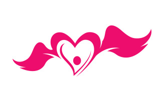 Beauty Love Vector icon illustration design Template v.20