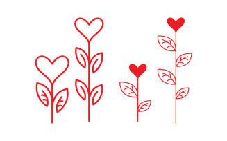 Beauty Love Vector icon illustration design Template v.9