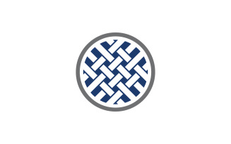 Fabric icon logo design textile Template vector illustration v.2