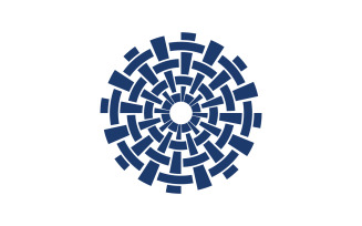 Fabric icon logo design textile Template vector illustration v.7