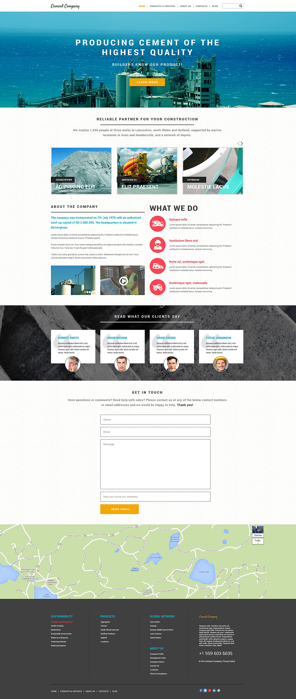 Construction Company Responsive Website Template New Screenshots BIG