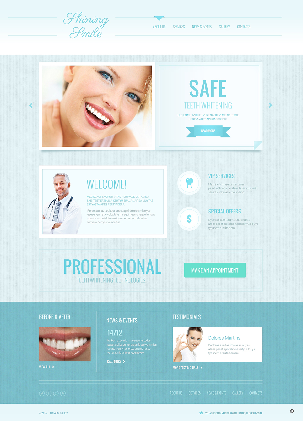 Dentistry Responsive Website Template New Screenshots BIG