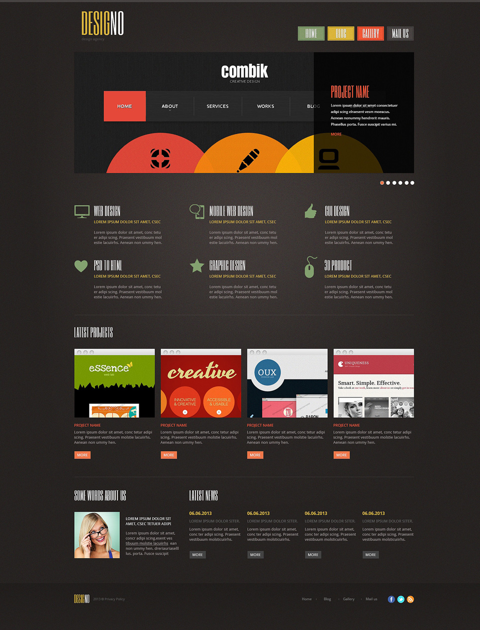 Design Studio Responsive Joomla Template New Screenshots BIG