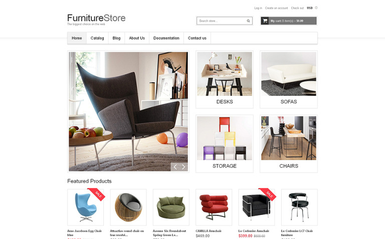 Furniture Bootstrap Shopify Template Big Screenshot Furniture Responsive Shopify Theme New Screenshots BIG